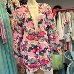 90s Floral Wallpaper Blazer